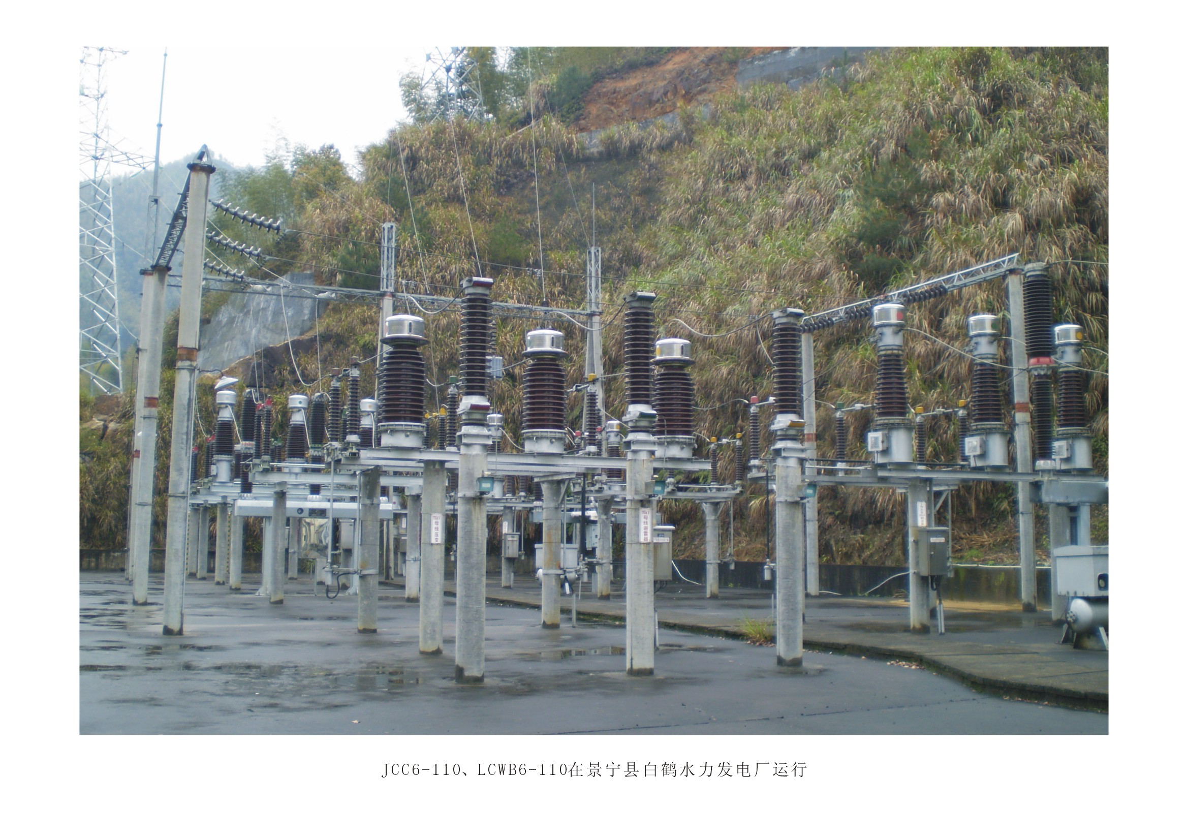 60JCC6-110、LCWB6-110在景宁县白鹤水力发电厂运行